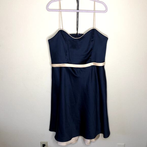Navy Formal Dress Size 18W Alfred Angelo - Picture 1 of 9